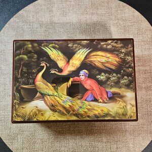 Firebird wooden storage box